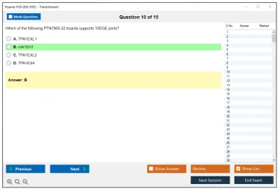 Huawei H35-260 HCSA-Field-Transmission & PTN V1.0 Practice test exam simulator test engine exam Prep practice test questions answers Image 10