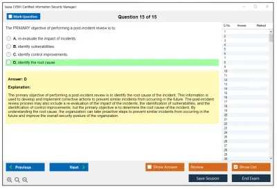 Isaca CISM Certified Information Security Manager Practice test exam simulator test engine exam Prep practice test questions answers Image 15
