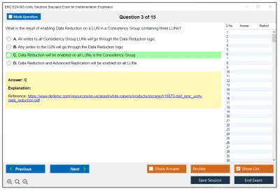 EMC E20-393 Unity Solutions Specialist Exam for Implementation Engineers Practice test exam simulator test engine exam Prep practice test questions answers Image 3