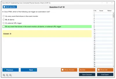 Cisco 648-247 Implementing Cisco Connected Physical Security 2 Exam Practice test exam simulator test engine exam Prep practice test questions answers Image 9