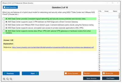 VMware 2V0-81.20 Professional VMware Security Practice test exam simulator test engine exam Prep practice test questions answers Image 2