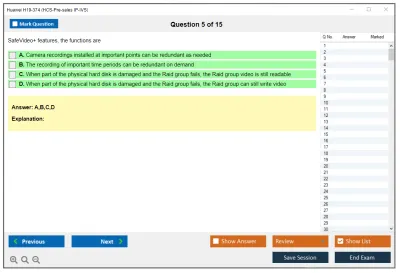 Huawei H19-374 HCS-Pre-sales IP-IVS Practice test exam simulator test engine exam Prep practice test questions answers Image 5