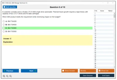 IBM C1000-022 IBM Storage Technical V2 Practice test exam simulator test engine exam Prep practice test questions answers Image 6
