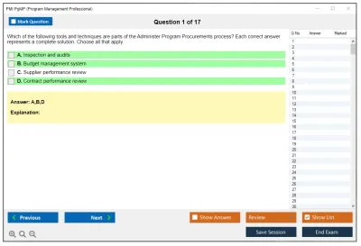PMI PgMP Program Management Professional (PgMP) Practice test exam simulator test engine exam Prep practice test questions answers Image 1