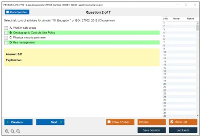 PECB ISO-IEC-27001-Lead-Implementer PECB Certified ISO/IEC 27001 Lead Implementer exam Practice test exam simulator test engine exam Prep practice test questions answers Image 2