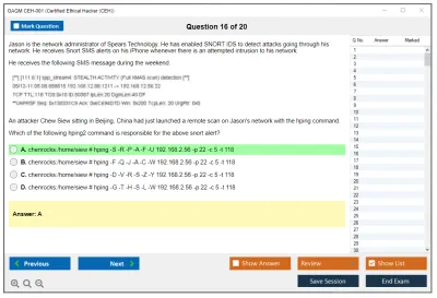 GAQM CEH-001 Certified Ethical Hacker (CEH) Practice test exam simulator test engine exam Prep practice test questions answers Image 16