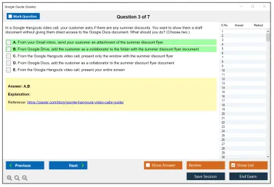 Google Gsuite G Suite Certification Practice test exam simulator test engine exam Prep practice test questions answers Image 3