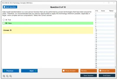 SOA S90.02 SOA Technology Concepts Practice test exam simulator test engine exam Prep practice test questions answers Image 8