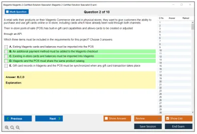 Magento Magento-2-Certified-Solution-Specialist Magento 2 Certified Solution Specialist Exam Practice test exam simulator test engine exam Prep practice test questions answers Image 2