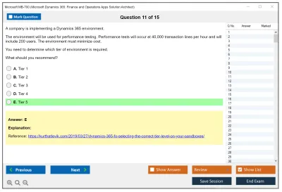 Microsoft MB-700 Microsoft Dynamics 365: Finance and Operations Apps Solution Architect Practice test exam simulator test engine exam Prep practice test questions answers Image 11