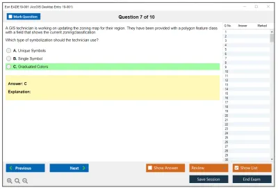 Esri EADE19-001 ArcGIS Desktop Entry 19-001 Practice test exam simulator test engine exam Prep practice test questions answers Image 7