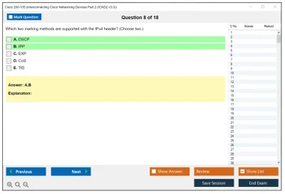Cisco 200-105 Interconnecting Cisco Networking Devices Part 2 (ICND2 v3.0) Practice test exam simulator test engine exam Prep practice test questions answers Image 8