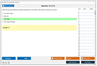 HP HPE2-T36 Using HPE OneView Practice test exam simulator test engine exam Prep practice test questions answers Image 10
