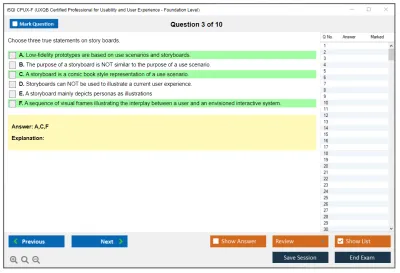 iSQI CPUX-F UXQB Certified Professional for Usability and User Experience - Foundation Level Practice test exam simulator test engine exam Prep practice test questions answers Image 3
