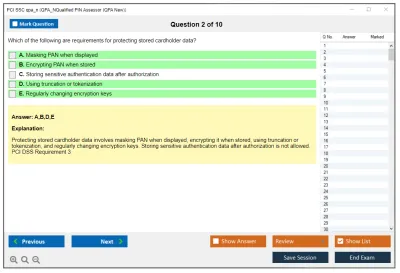 PCI SSC qpa_n QPA_NQualified PIN Assessor (QPA New) Practice test exam simulator test engine exam Prep practice test questions answers Image 2