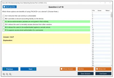 Cisco 200-105 Interconnecting Cisco Networking Devices Part 2 (ICND2 v3.0) Practice test exam simulator test engine exam Prep practice test questions answers Image 2