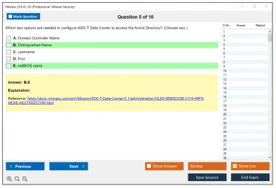 VMware 2V0-81.20 Professional VMware Security Practice test exam simulator test engine exam Prep practice test questions answers Image 5