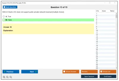 Huawei H19-370 HCS-Pre-sales IP-ES Practice test exam simulator test engine exam Prep practice test questions answers Image 13