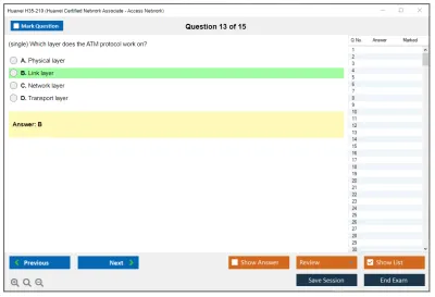 Huawei H35-210 Huawei Certified Network Associate - Access Network Practice test exam simulator test engine exam Prep practice test questions answers Image 13