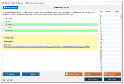 IBM C9530-519 IBM API Connect v. 5.0.5 Solution Implementation Practice test exam simulator test engine exam Prep practice test questions answers Image 2