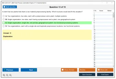 IBM C2010-571 IBM Tivoli Process Automation Engine V7.5 Implementation Practice test exam simulator test engine exam Prep practice test questions answers Image 13