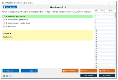 Splunk SPLK-2003 Splunk SOAR Certified Automation Developer Exam Practice test exam simulator test engine exam Prep practice test questions answers Image 4