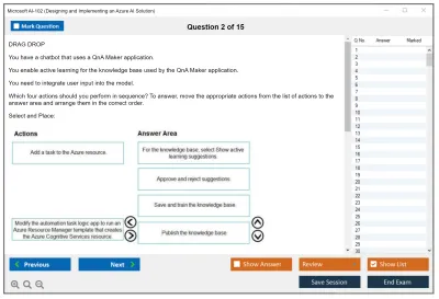 Microsoft AI-102 Designing and Implementing a Microsoft Azure AI Solution Practice test exam simulator test engine exam Prep practice test questions answers Image 2