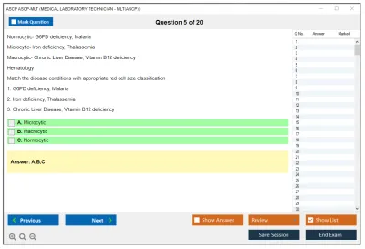 ASCP ASCP-MLT MEDICAL LABORATORY TECHNICIAN - MLT(ASCP) Practice test exam simulator test engine exam Prep practice test questions answers Image 5