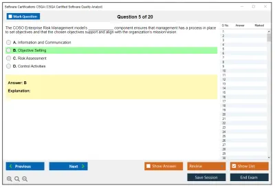 Software Certifications CSQA CSQA Certified Software Quality Analyst Practice test exam simulator test engine exam Prep practice test questions answers Image 5