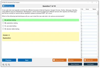 ISTQB ATA Advanced Test Analyst Practice test exam simulator test engine exam Prep practice test questions answers Image 7