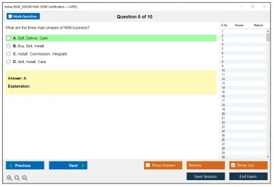 Nokia SDM_2002001040 SDM Certification – CARE Practice test exam simulator test engine exam Prep practice test questions answers Image 6