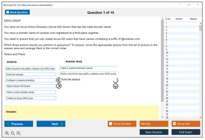 Microsoft AZ-103 Microsoft Azure Administrator Practice test exam simulator test engine exam Prep practice test questions answers Image 1