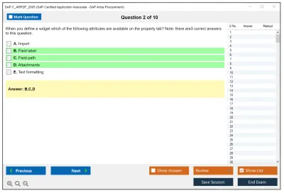 SAP C_ARP2P_2005 SAP Certified Application Associate - SAP Ariba Procurement Practice test exam simulator test engine exam Prep practice test questions answers Image 2