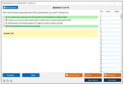 Fortinet NSE4_FGT-6.0 Fortinet NSE 4 - FortiOS 6.0 Practice test exam simulator test engine exam Prep practice test questions answers Image 3