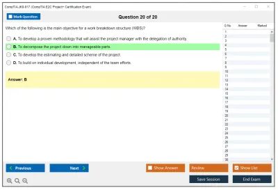 CompTIA JK0-017 CompTIA E2C Project+ Certification Exam Practice test exam simulator test engine exam Prep practice test questions answers Image 20