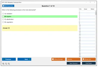 CIPS L5M3 Managing Contractual Risk Practice test exam simulator test engine exam Prep practice test questions answers Image 7
