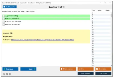 Cisco 300-209 CCNP Security Implementing Cisco Secure Mobility Solutions (SIMOS) Practice test exam simulator test engine exam Prep practice test questions answers Image 10