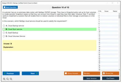 Netapp NS0-603 NetApp Certified Hybrid Cloud Architect Practice test exam simulator test engine exam Prep practice test questions answers Image 10