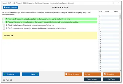 Huawei H12-711 HCNA-Security-CBSN (Huawei Certified Network Associate - Constructing Basic Security Network) Practice test exam simulator test engine exam Prep practice test questions answers Image 4