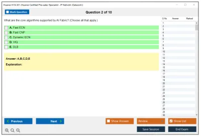 Huawei H19-301 Huawei Certified Pre-sales Associate-IP Network Practice test exam simulator test engine exam Prep practice test questions answers Image 2