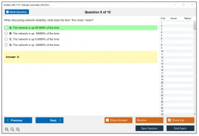 Juniper JN0-1101 Design-Associate (JNCDA) Practice test exam simulator test engine exam Prep practice test questions answers Image 9