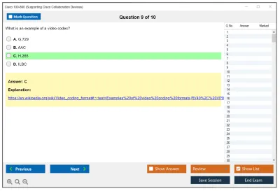 Cisco 100-890 Supporting Cisco Collaboration Devices (CLTECH) Practice test exam simulator test engine exam Prep practice test questions answers Image 9
