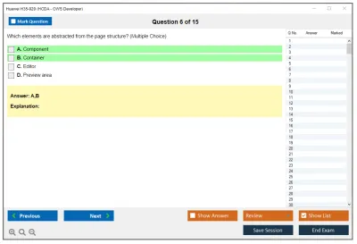 Huawei H35-920 HCDA - OWS Developer Practice test exam simulator test engine exam Prep practice test questions answers Image 6