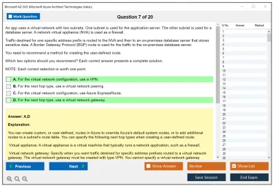 Microsoft AZ-303 Microsoft Azure Architect Technologies  Practice test exam simulator test engine exam Prep practice test questions answers Image 7
