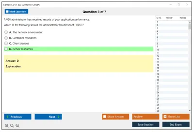 CompTIA CV1-003 CompTIA Cloud+ Practice test exam simulator test engine exam Prep practice test questions answers Image 3