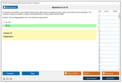 HP HPE1-H01 Designing HPE Advanced Hybrid IT Solutions Practice test exam simulator test engine exam Prep practice test questions answers Image 8
