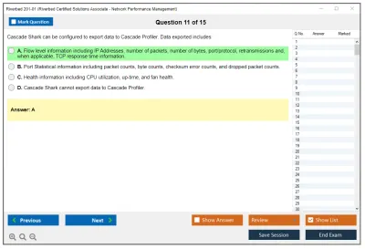 Riverbed 201-01 Riverbed Certified Solutions Associate - Network Performance Management Practice test exam simulator test engine exam Prep practice test questions answers Image 11