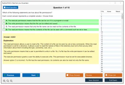 RedHat RH033 Red Hat Linux Essentials Practice test exam simulator test engine exam Prep practice test questions answers Image 1