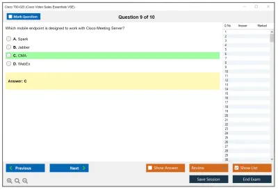 Cisco 700-020 Cisco Video Sales Essentials VSE Practice test exam simulator test engine exam Prep practice test questions answers Image 9