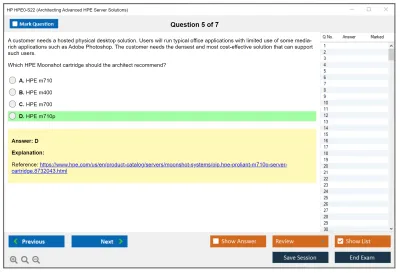 HP HPE0-S22 Architecting Advanced HPE Server Solutions Practice test exam simulator test engine exam Prep practice test questions answers Image 5